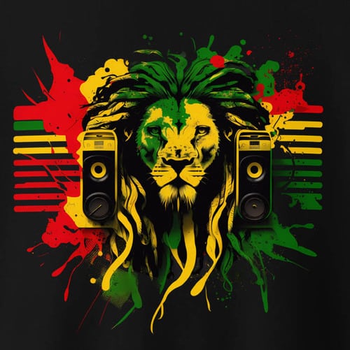 Reggae lion tee