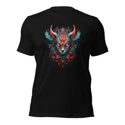 Cyberpunk ornament cat T-shirt